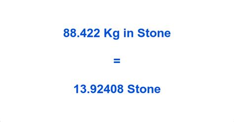 88kgs in stones|88 Kilograms to Stones .